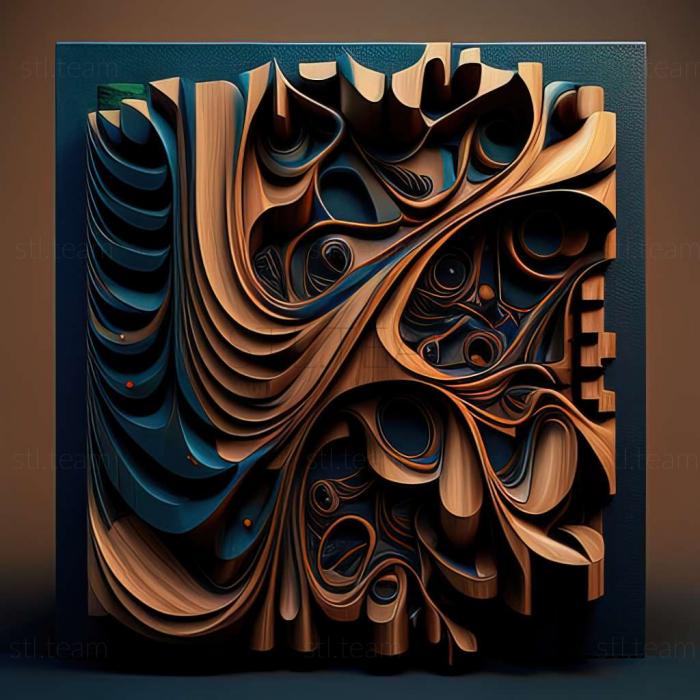 3D model abstract painting (STL)